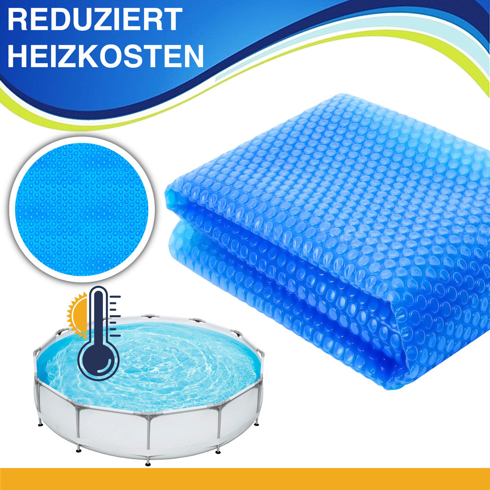TOSANEO Pool Solarfolie Rund 427 cm Blau
