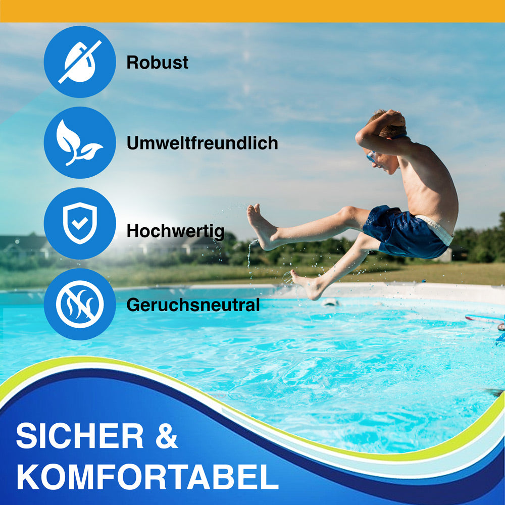 TOSANEO Pool Solarfolie Rund 427 cm Blau