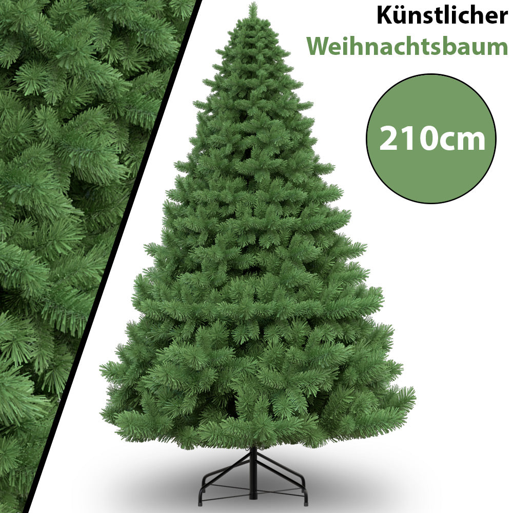 TOSANEO Künstlicher Weihnachtsbaum 210 cm Grün