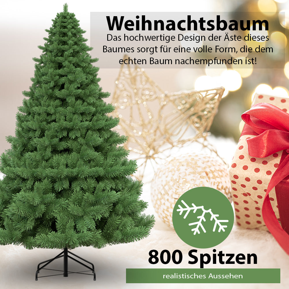 TOSANEO Künstlicher Weihnachtsbaum 210 cm Grün